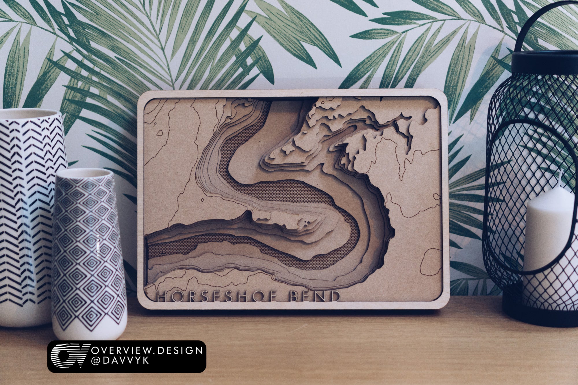 Topographic Laser Cut Maps – Overview Design